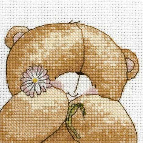 Flower Portrait Forever Friends Cross Stitch Kit